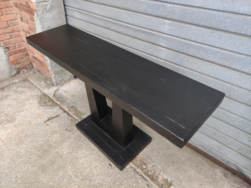 mostrador estante hogar comercio madera negro 86x150x40 1u